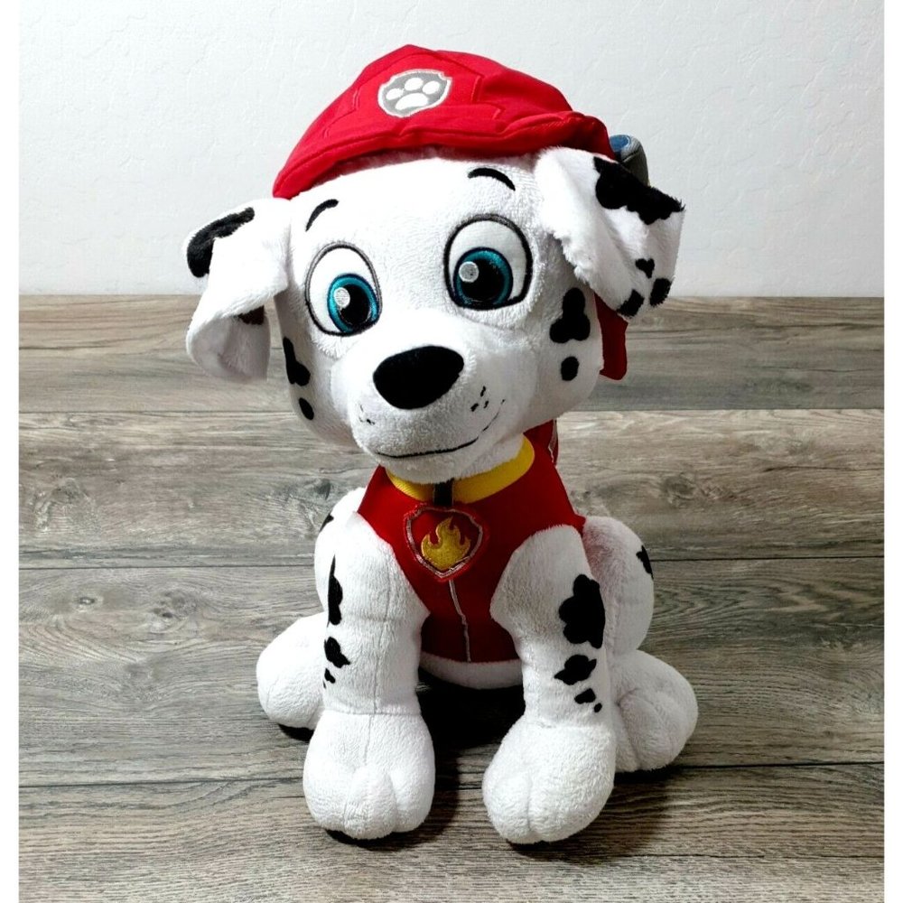Paw Patrol Marshall Plush 16" Pup Boy Dog Blue Nickelodeon Nick Toy Sanitized